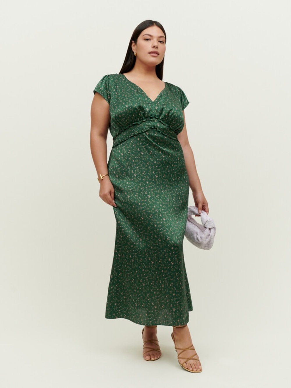 Reformation Kaye Silk Dress